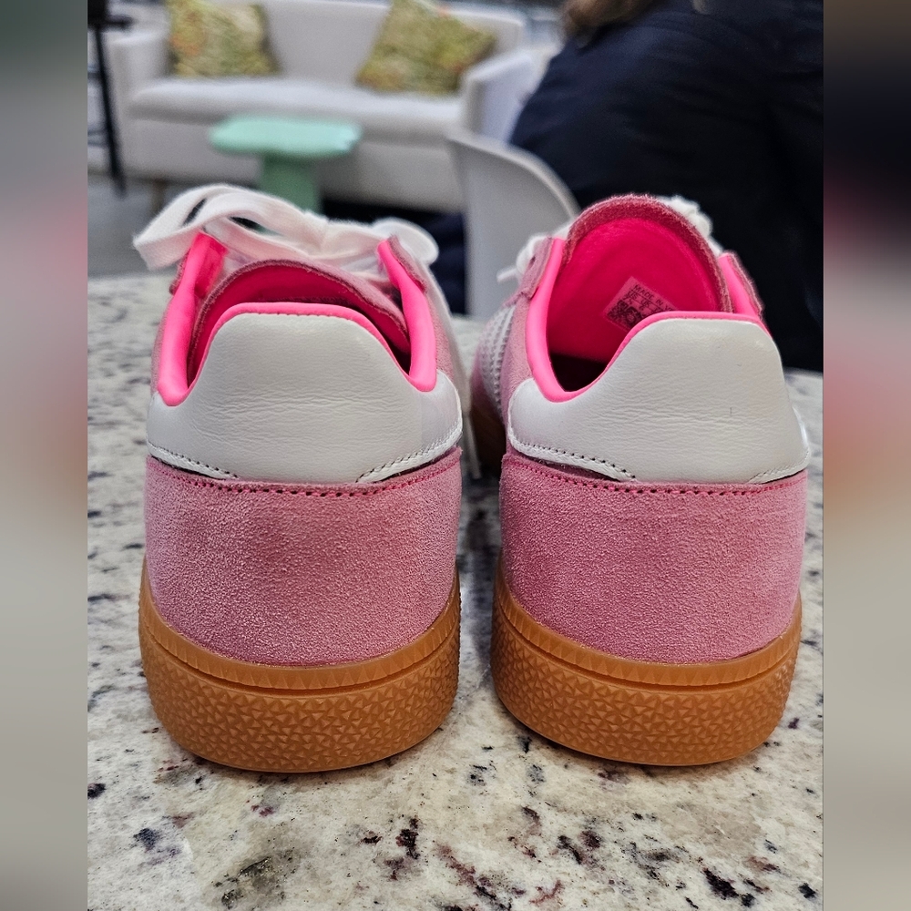 Adidas Originals Handball Spezial "Lucid  Pink and White Sneakers. Wsize 7.5 - Picture 4 of 9